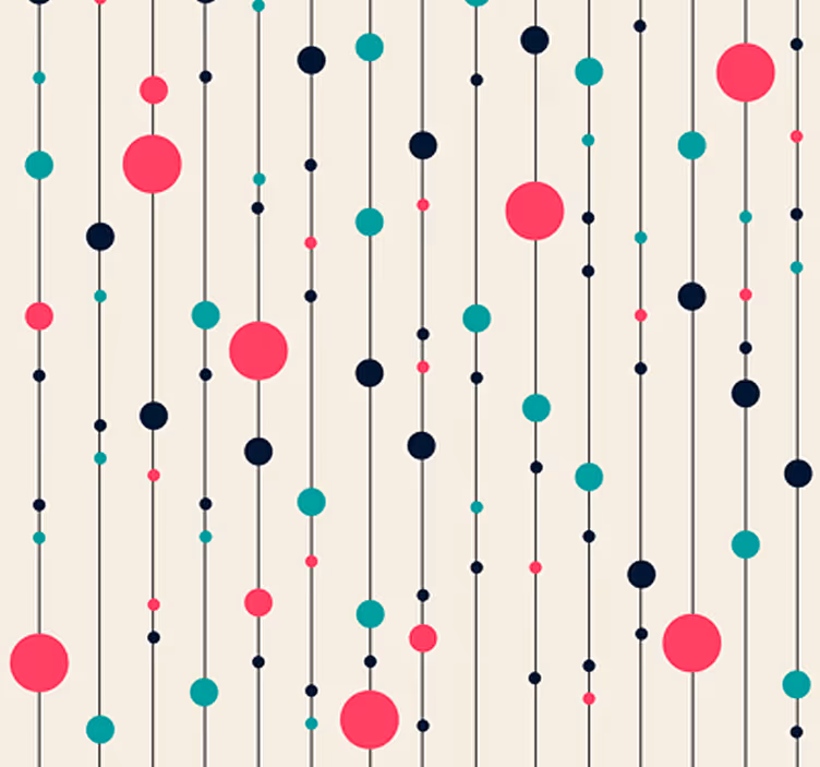 Fun polka dot wallpaper for you! - TenStickers