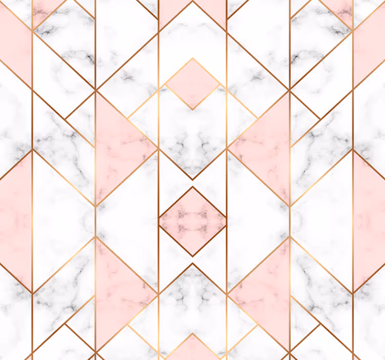 Geometric Marble Elegance wallpaper geometric - TenStickers
