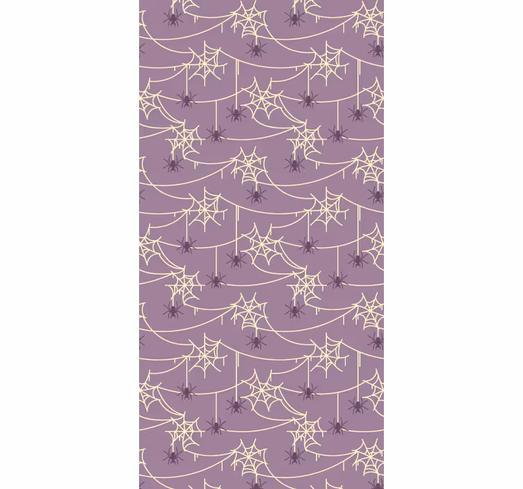 Spiderweb Motif cute halloween wallpaper - TenStickers
