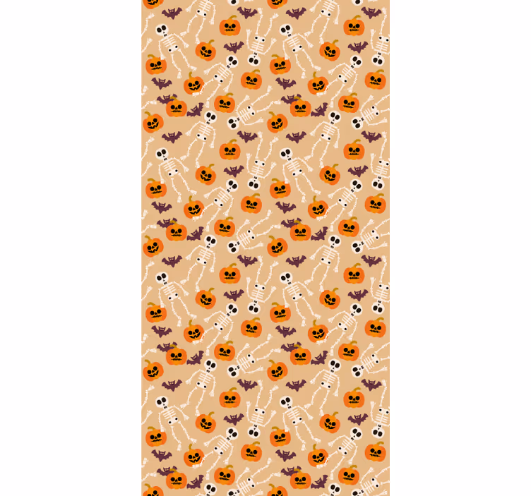Spooky Halloween Pattern cute halloween wallpaper - TenStickers
