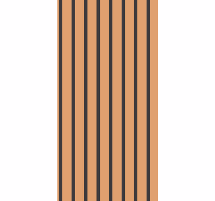 Halloween colors vertical stripes Wallpaper - TenStickers