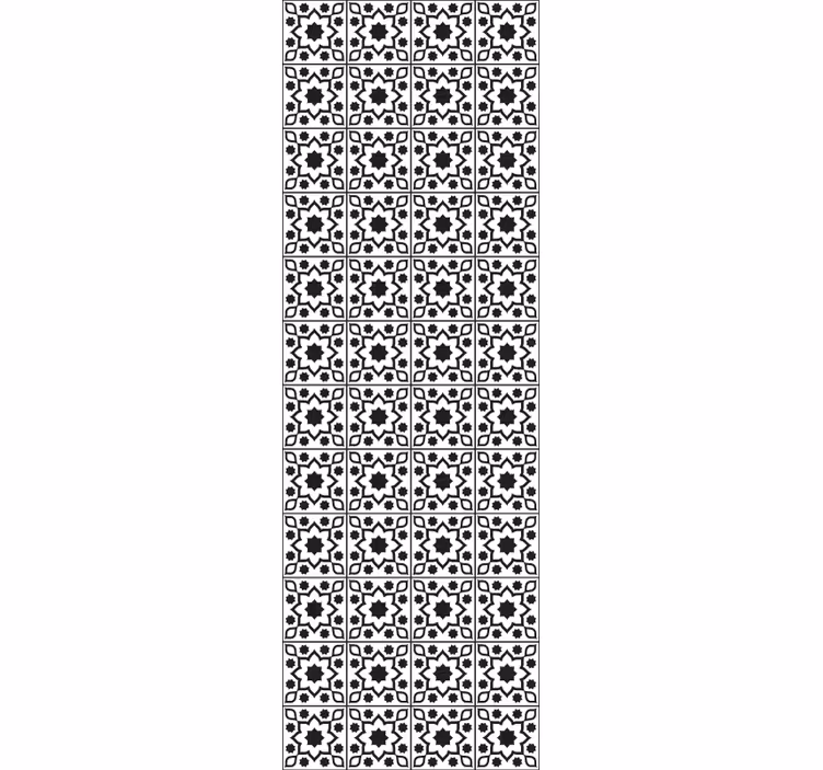 Geometric Tile Ensemble tile effect wallpaper - TenStickers