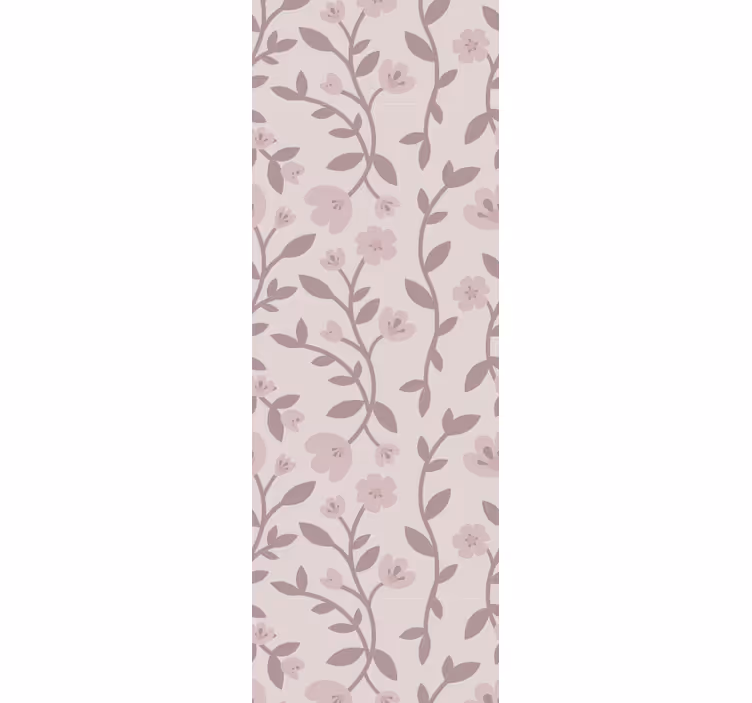 Elegant Floral Silhouettes flowers wallpaper - TenStickers
