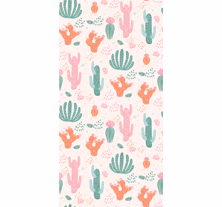 Wallpaper childrens room cactus designs - TenStickers