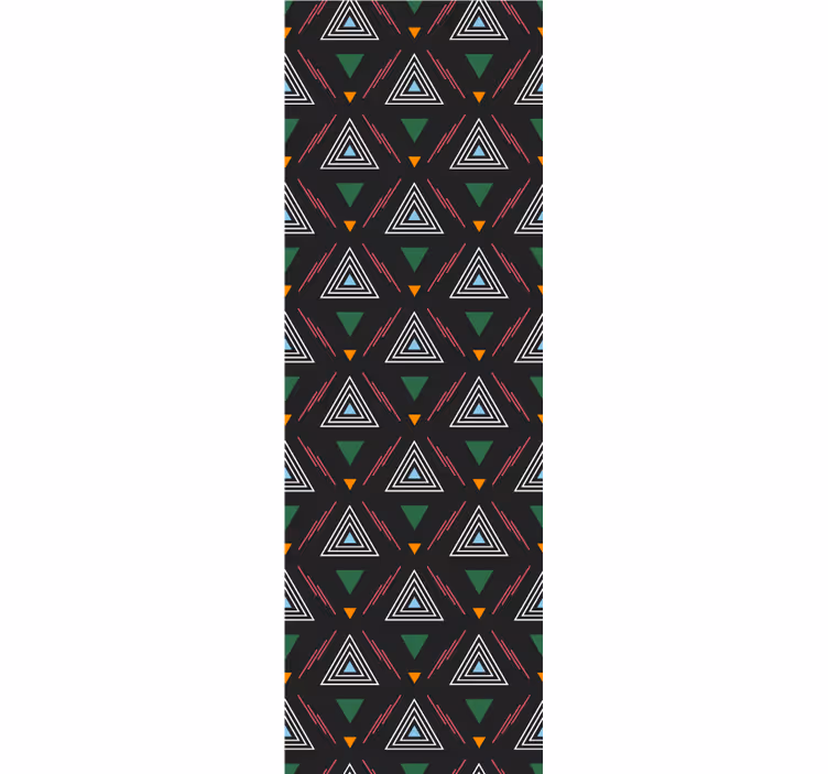 Triangles wallpaper triad harmony - TenStickers