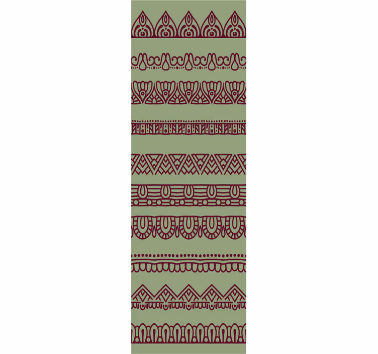 Henna lines Ornamental wallpaper - TenStickers