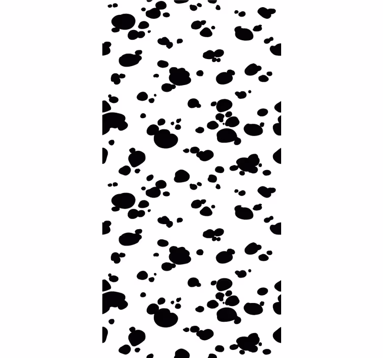 Paw Print Pattern cute dog wallpaper - TenStickers