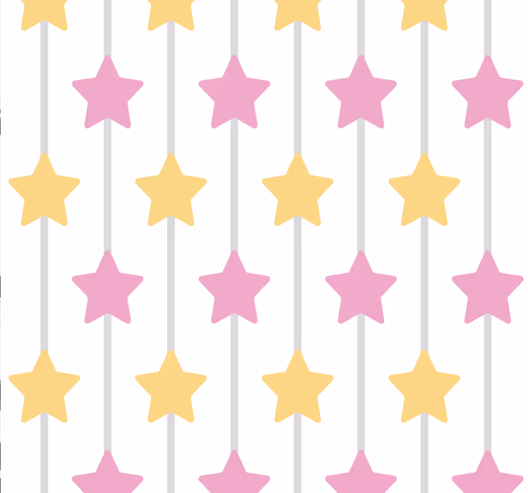 Infant Starry Slumber nursery room wallpaper - TenStickers