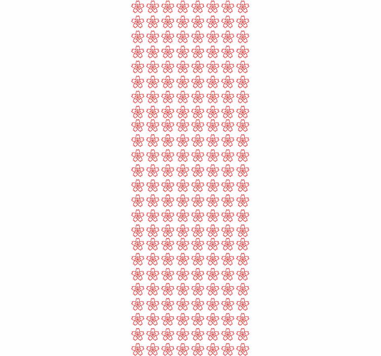 Floral Symmetry floral wallpaper - TenStickers