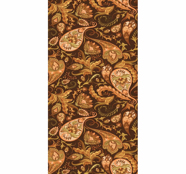 Ornate Botanical Motifs floral wallpaper - TenStickers