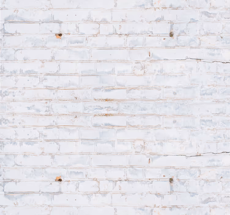 White Brick Facade bricks wallpaper - TenStickers