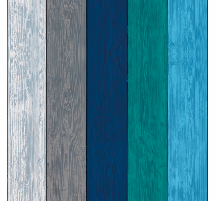 Striped Wood Panels wood effect wallpaper - TenStickers