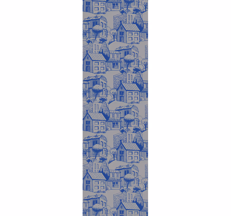 Urban Sketch Illustration city wallpaper - TenStickers