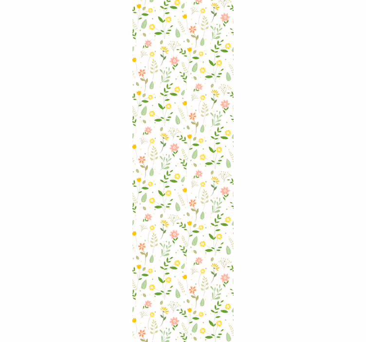 Multicolor design floral wallpaper - TenStickers