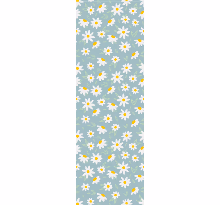 Daisies Pattern flowers wallpaper - TenStickers