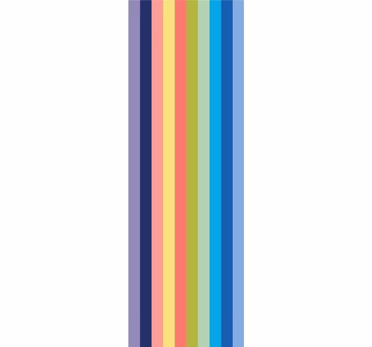 Vibrant Striped Pattern wallpaper horizontal stripes - TenStickers