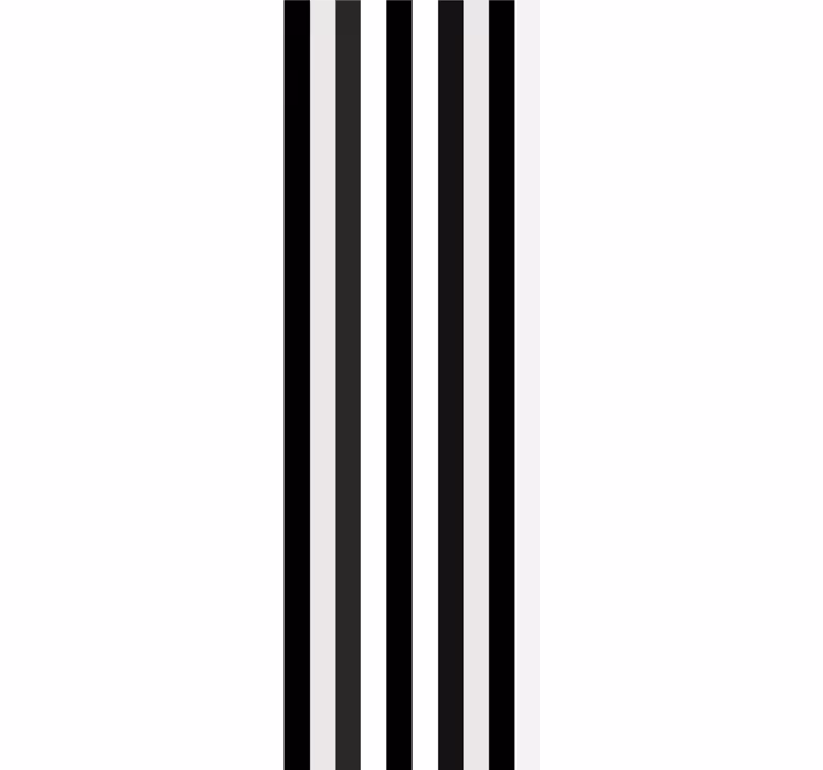 Striped Monochrome wallpaper horizontal stripes - TenStickers
