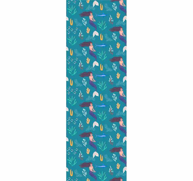 Mermaid Underwater wallpaper childrens room - TenStickers
