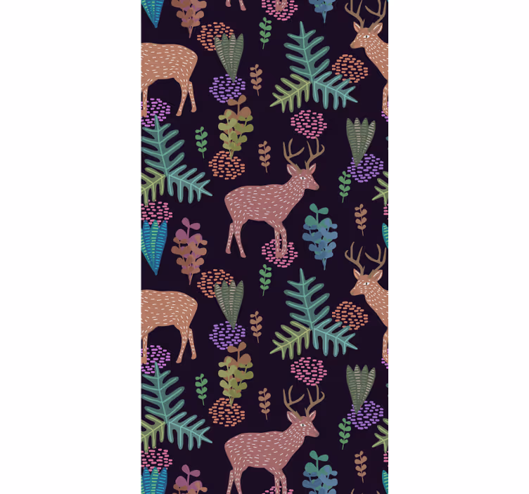 Enchanted Forest Scene animals wallpaper - TenStickers