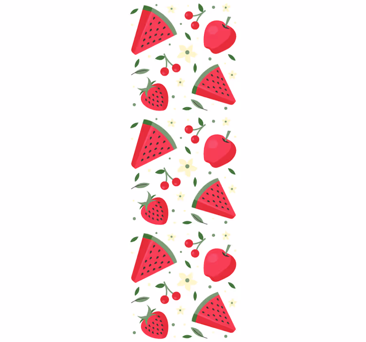 Fruit Pattern nature wallpaper - TenStickers