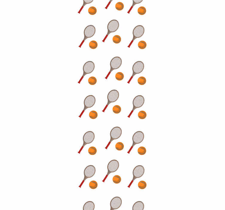 Tennis inspired wallpaper teenage bedroom - TenStickers
