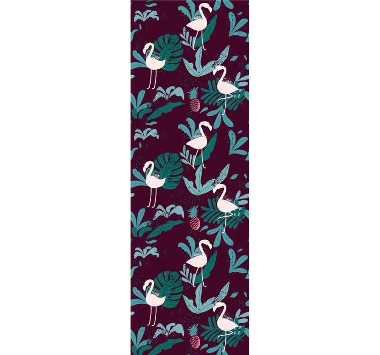Tropical Flamingo animals wallpaper - TenStickers