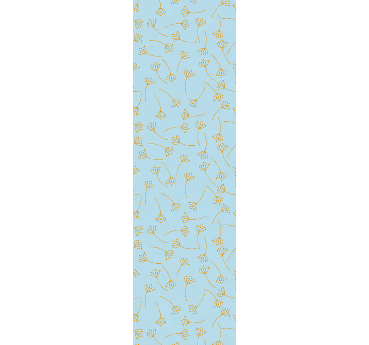 Botanical Line Art flowers wallpaper - TenStickers