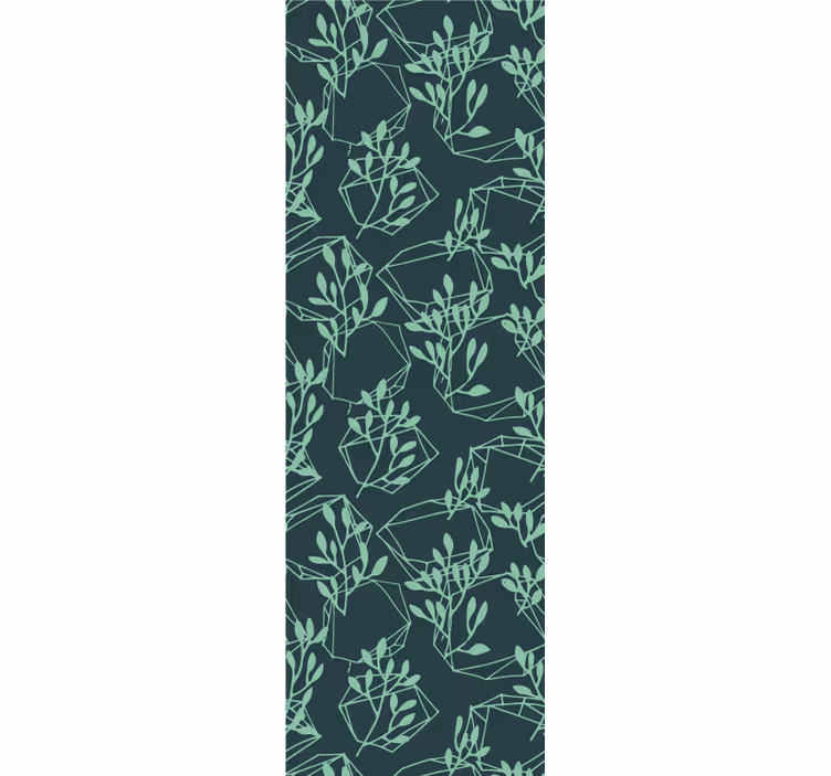 Geometric Foliage Pattern wallpaper geometric - TenStickers