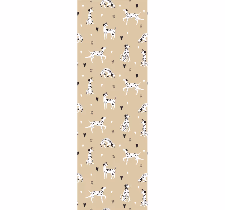 Dog Pattern Delight cute dog wallpaper - TenStickers