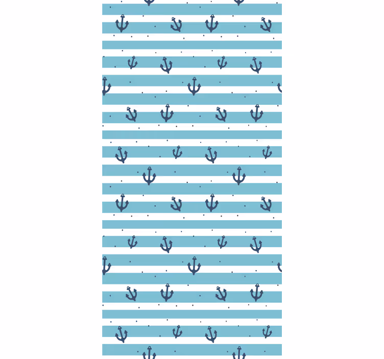 Nautical Stripe Pattern wallpaper striped - TenStickers