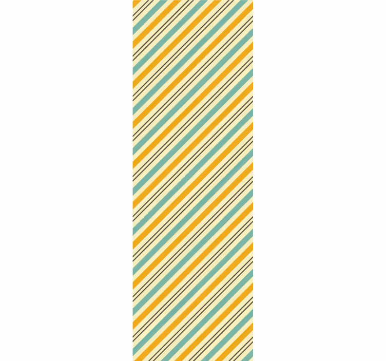 Striped Diagonal Pattern wallpaper horizontal stripes - TenStickers