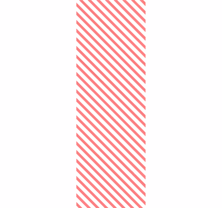 Candy Stripe Harmony wallpaper horizontal stripes - TenStickers