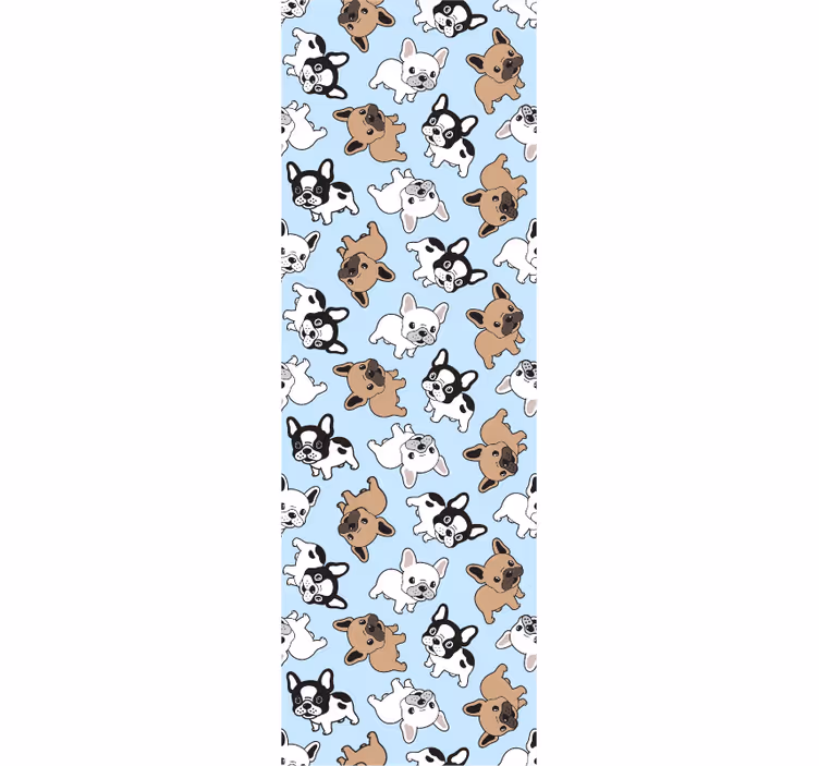 Playful Puppies Pattern animals wallpaper - TenStickers