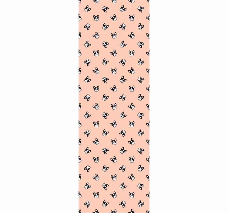 Canine Pattern Charm cute dog wallpaper - TenStickers
