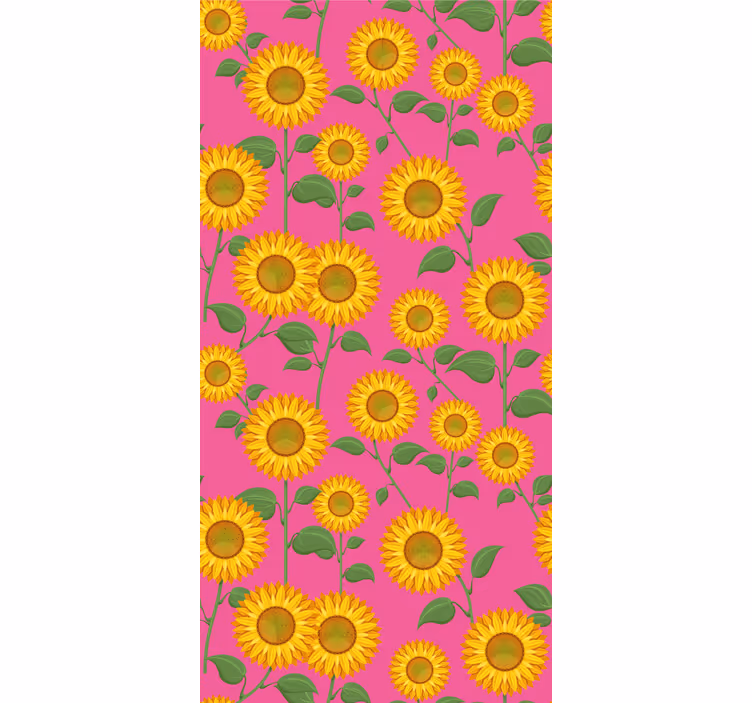 Vibrant Sunflower Display flowers wallpaper - TenStickers