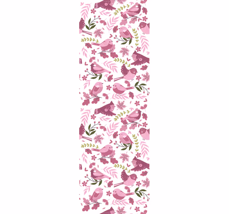 Bird Illustration birds in wallpaper - TenStickers