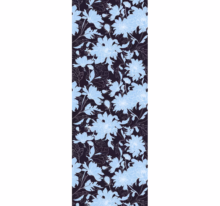 Floral Accent Pattern flowers wallpaper - TenStickers