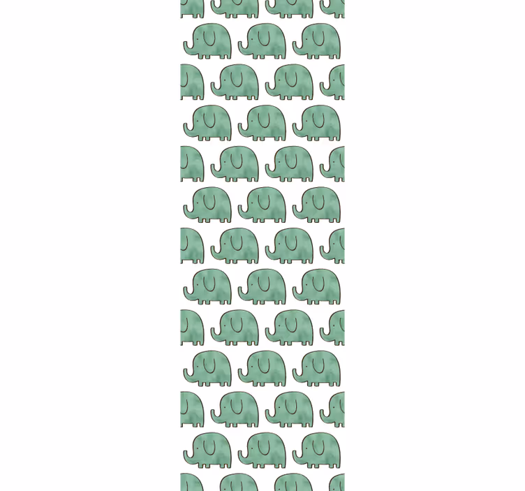 Charming Elephants elephants wallpaper - TenStickers