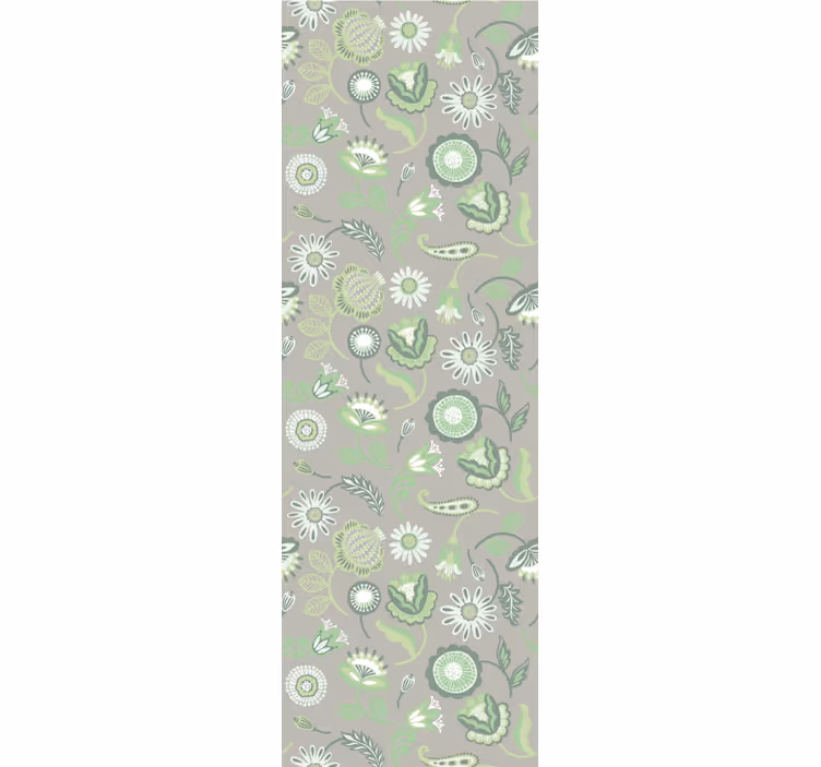 Floral Greenery Motif floral wallpaper - TenStickers