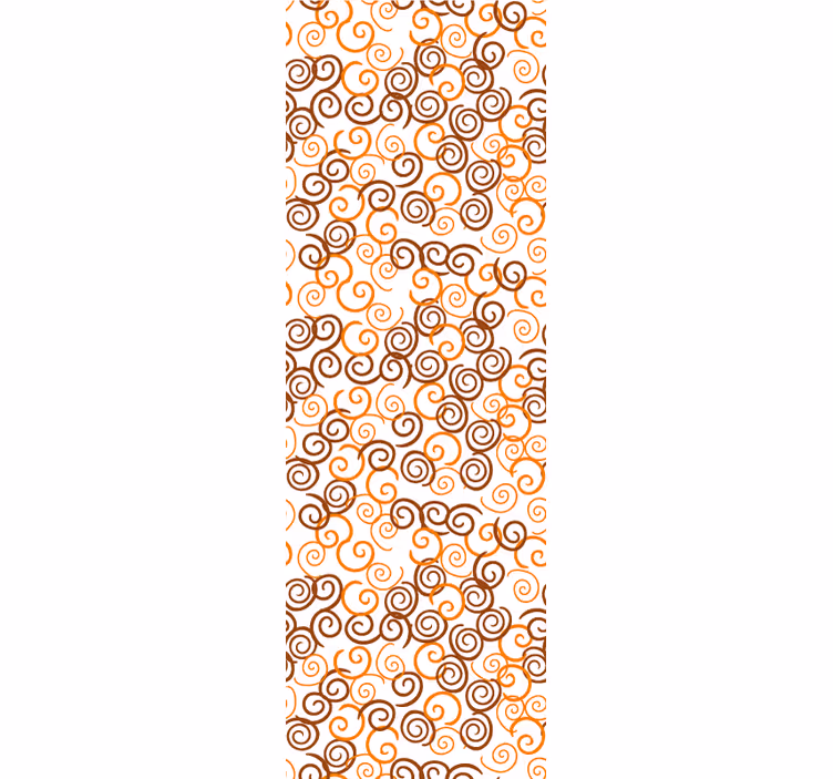 Two colours psychedelic Vintage Wallpaper - TenStickers