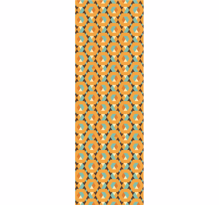 Geometric Retro Print wallpaper geometric - TenStickers
