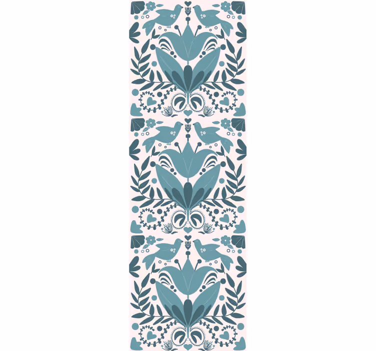 Floral Symmetry Patterns floral wallpaper - TenStickers