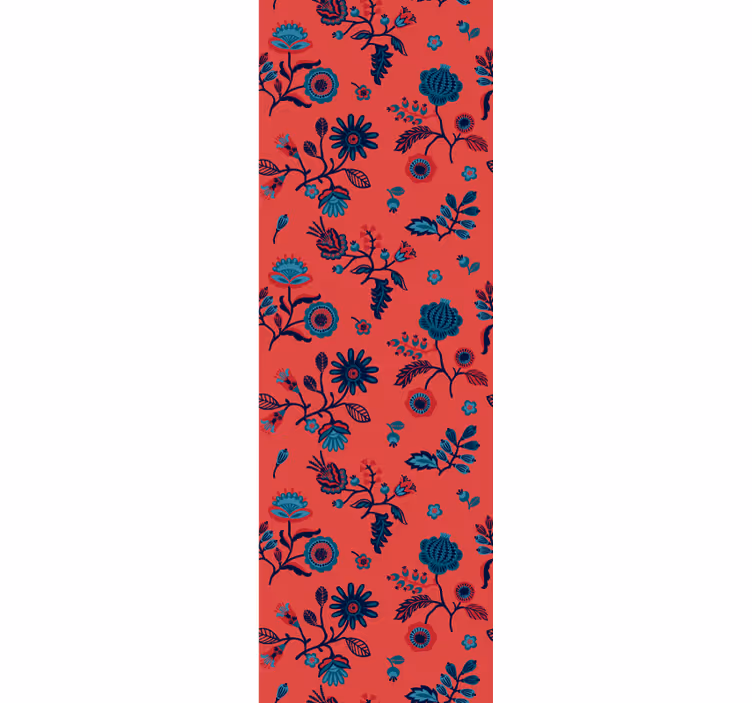 Floral Pattern Overlay floral wallpaper - TenStickers