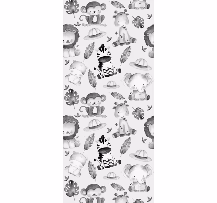 Safari Friends animals wallpaper - TenStickers