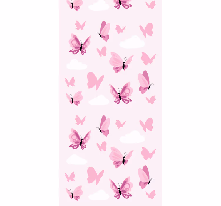 Fluttering Butterflies butterflies wallpaper - TenStickers