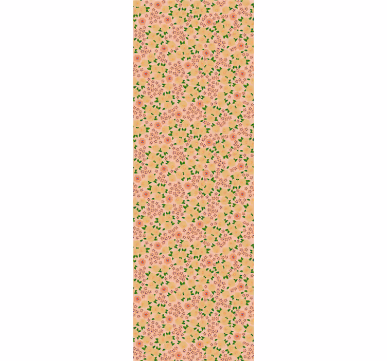 Floral Motif Delight flowers wallpaper - TenStickers