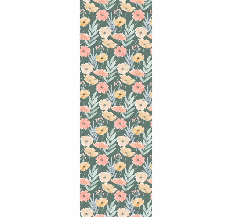 Floral Blossom Print flowers wallpaper - TenStickers