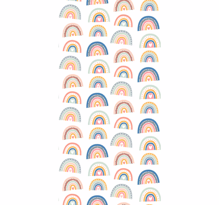 Colorful Rainbow Motif ornamental wallpaper - TenStickers