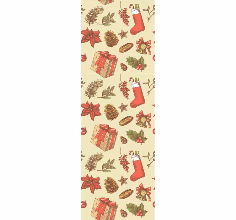 Festive Yuletide Design holiday christmas wallpaper - TenStickers