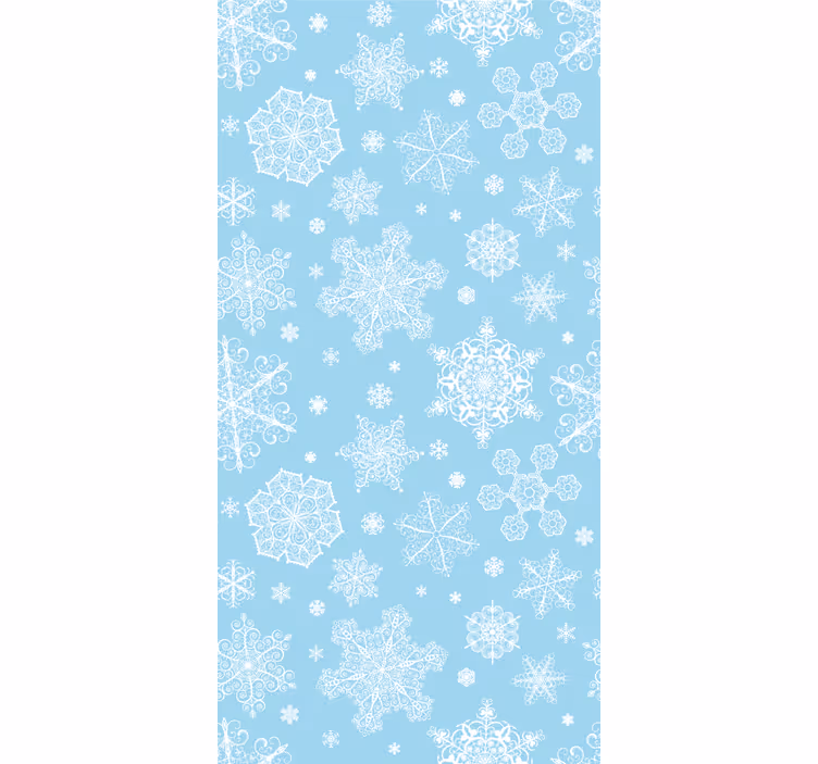 Snowflake Elegance holiday christmas wallpaper - TenStickers